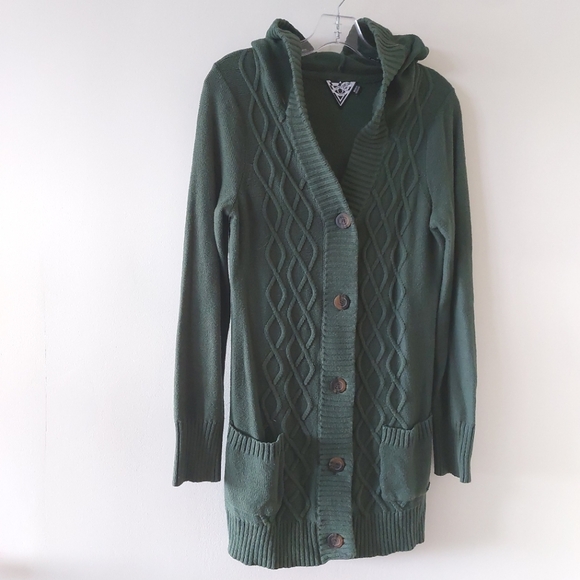 Volcom cardigan with hood size M - Picture 4 of 8